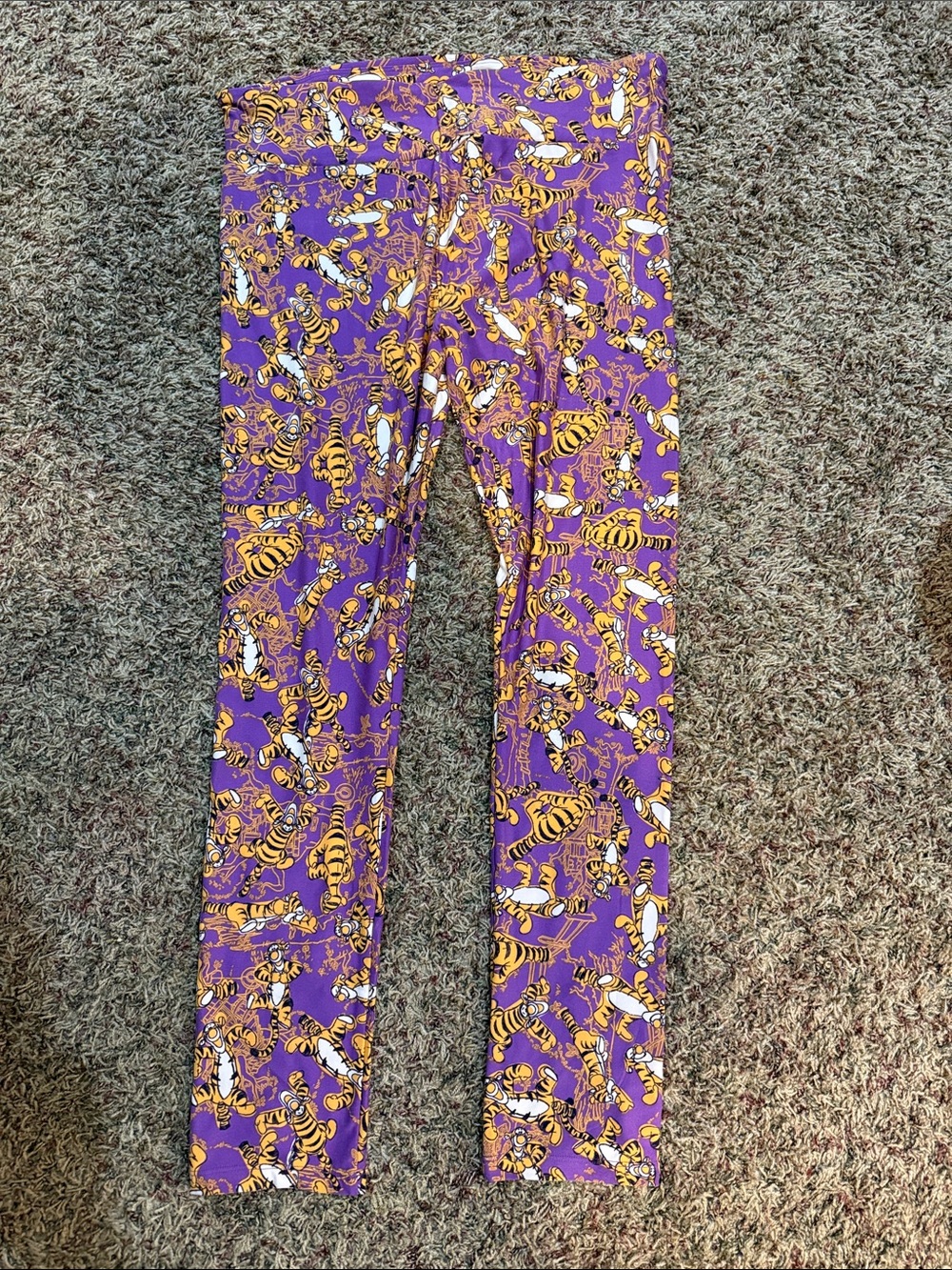 Disney LuLaRoe Purple Tigger Print Leggings